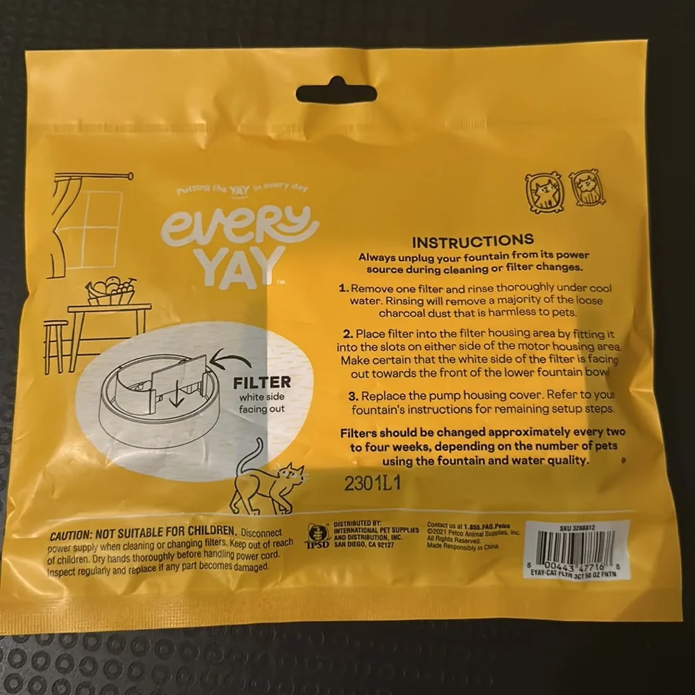 EveryYay Classic Fountain Replacement Filters | 3 pack